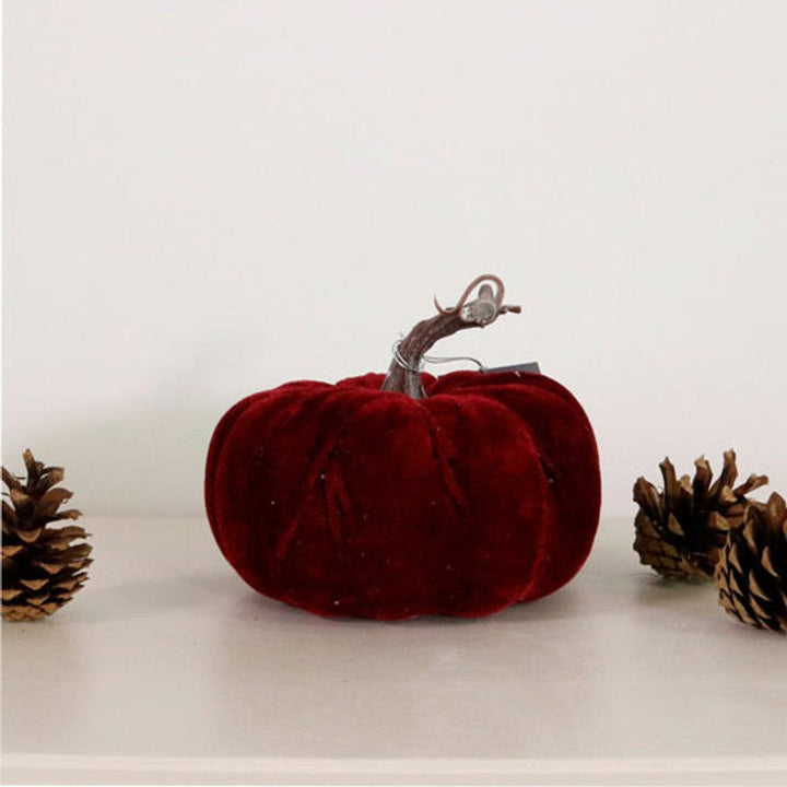 Burgundy Velvet Pumpkin (14cm) ornament Burgundy Velvet Pumpkin (14cm)