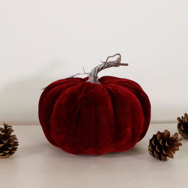 Burgundy Velvet Pumpkin (20cm) ornament Burgundy Velvet Pumpkin (20cm)