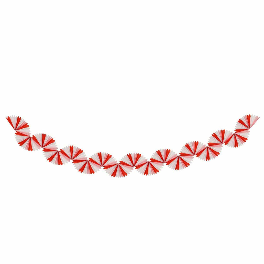 Candy Cane Stripe Honeycomb Party Garland Bunting Candy Cane Stripe Honeycomb Party Garland