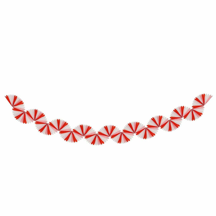 Candy Cane Stripe Honeycomb Party Garland Bunting Candy Cane Stripe Honeycomb Party Garland