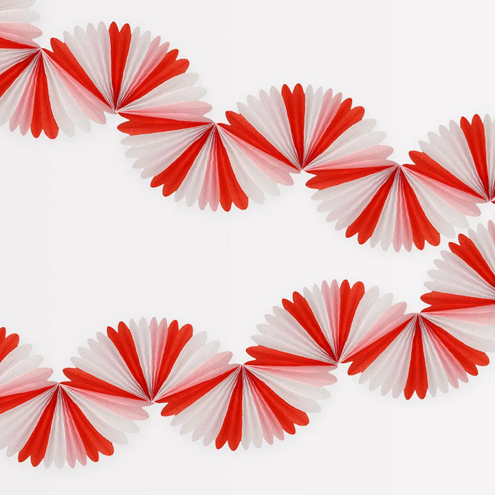 Candy Cane Stripe Honeycomb Party Garland Bunting Candy Cane Stripe Honeycomb Party Garland