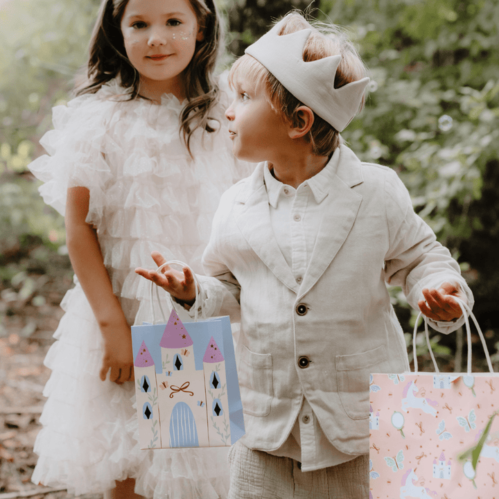 Castle Gift Bag x 1 - Unicorn Birthday Party Supplies Gift Bags Castle Gift Bag x 1