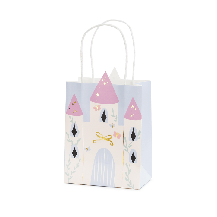 Castle Gift Bag x 1 - Unicorn Birthday Party Supplies Gift Bags Castle Gift Bag x 1