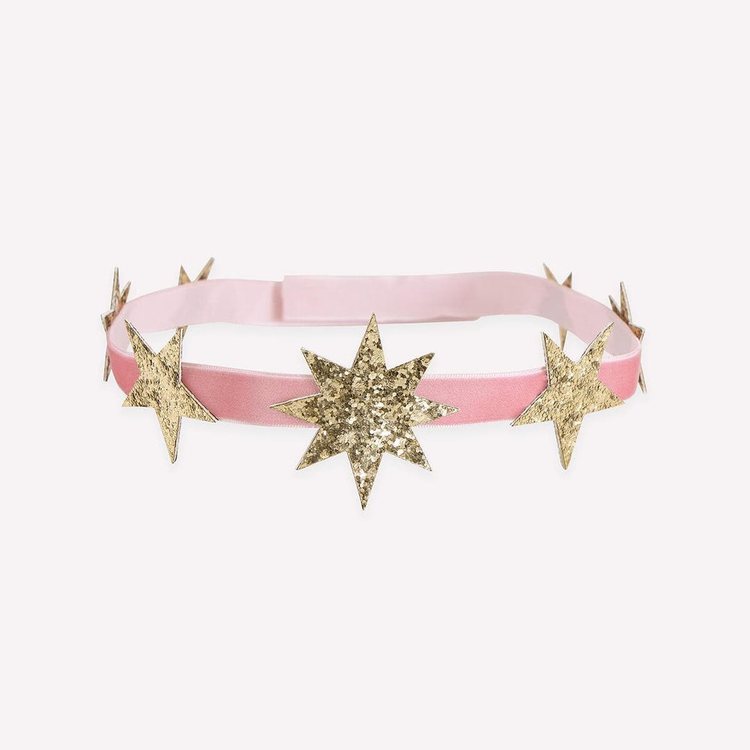 Celestial Glitter Star Party Crowns x 8 | Meri Meri Party Hats Celestial Glitter Star Party Crowns x 8