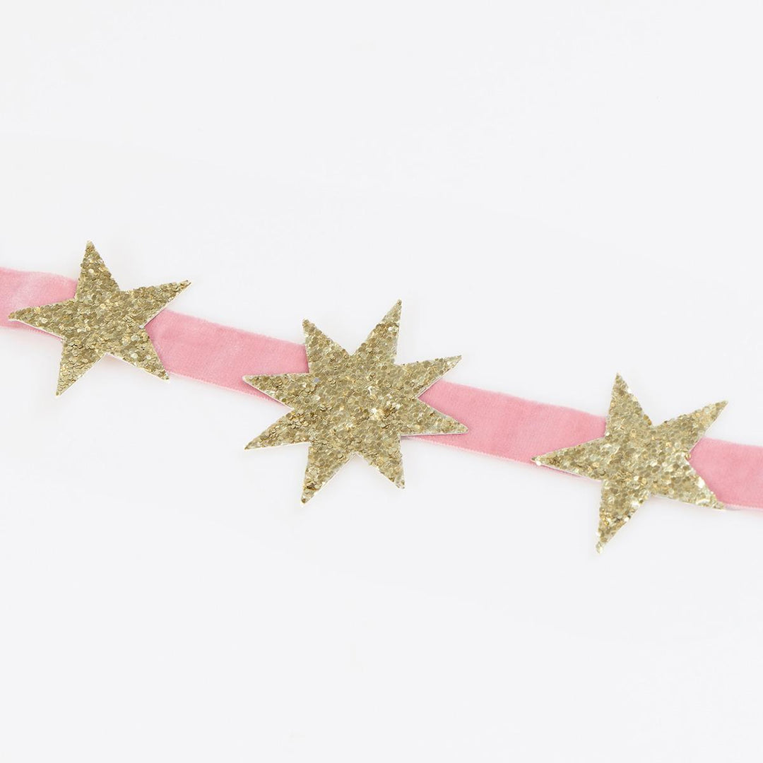 Celestial Glitter Star Party Crowns x 8 | Meri Meri Party Hats Celestial Glitter Star Party Crowns x 8