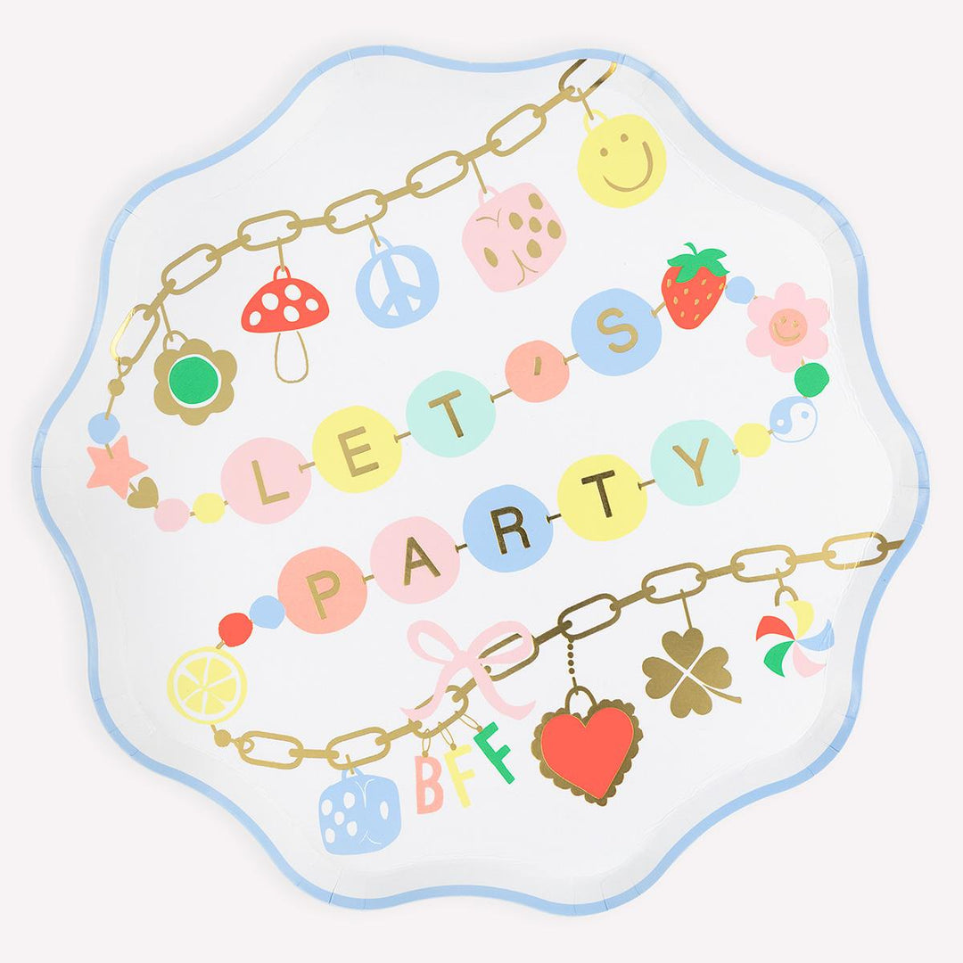 Charm Party Dinner Plates x8 | Meri Meri | Little Big Party Plates Charm Party Dinner Plates x8