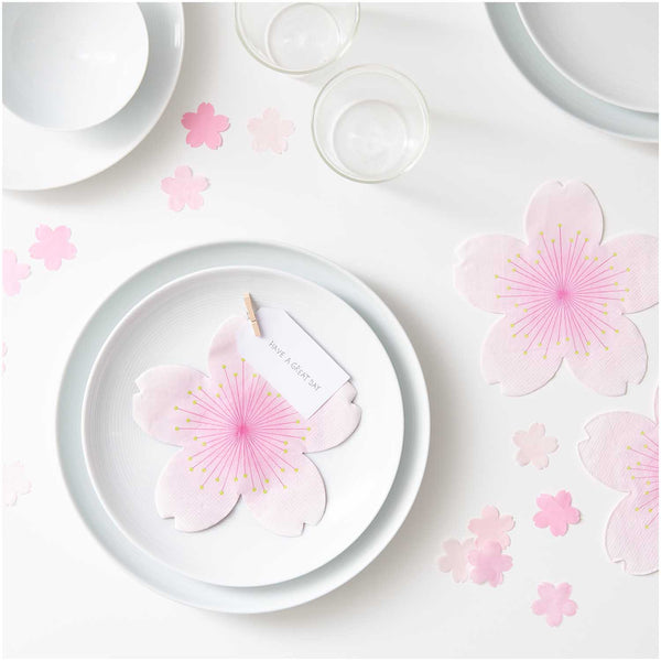 Lot De 20 Serviettes 2 Plis Party Blossom – Imprimé Festif, Neuf Sous Blister