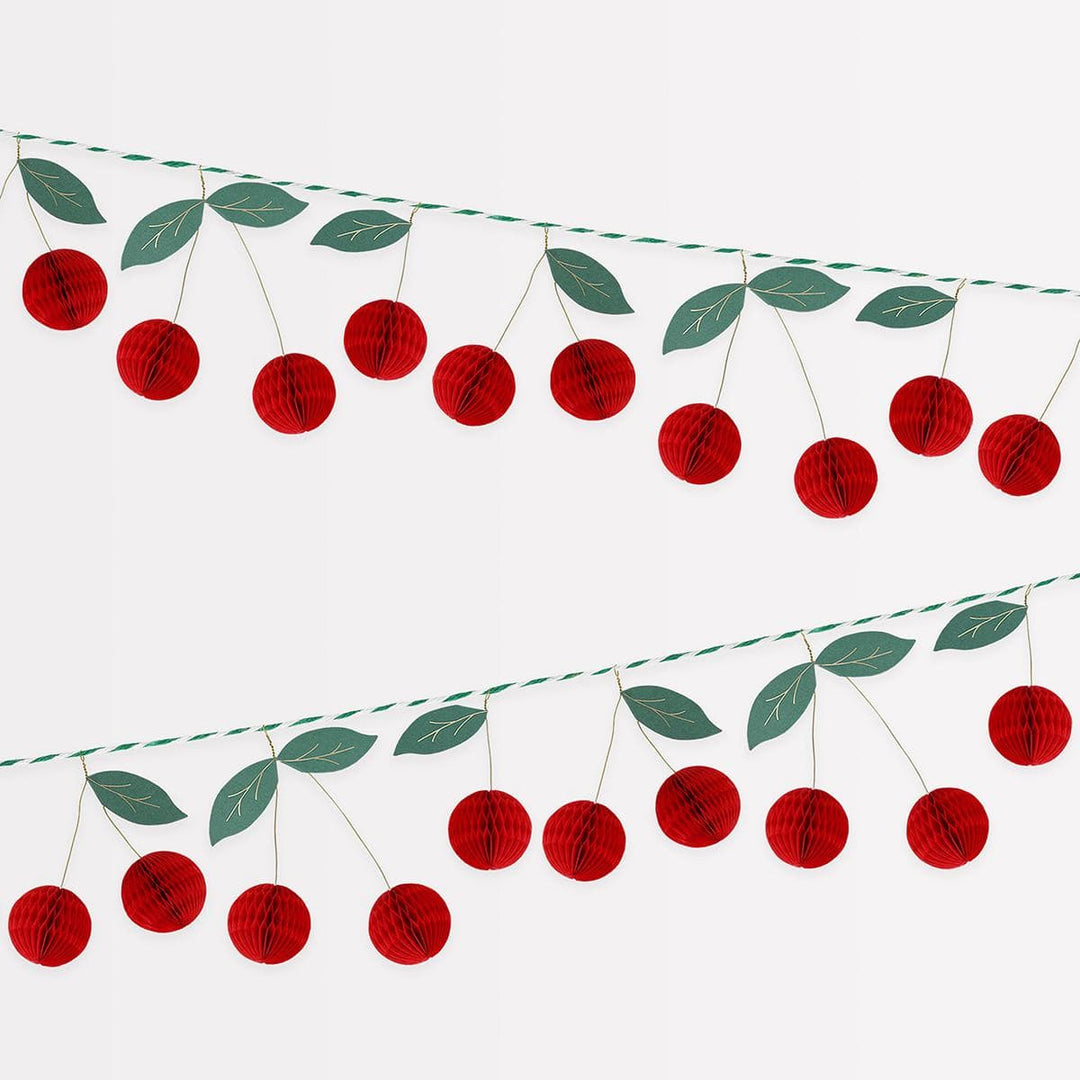 Cherry Honeycomb Party Garland Bunting Cherry Honeycomb Party Garland