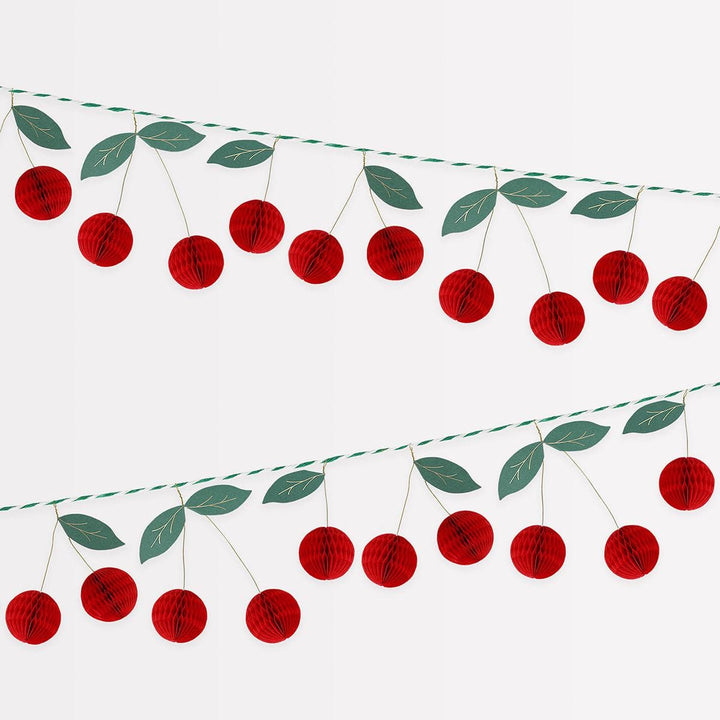 Cherry Honeycomb Party Garland Bunting Cherry Honeycomb Party Garland