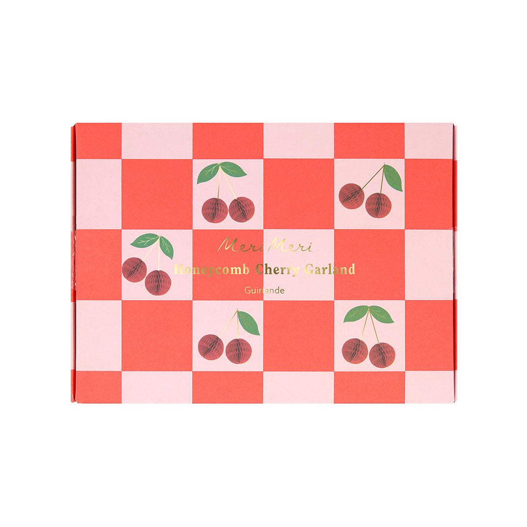 Cherry Honeycomb Party Garland Bunting Cherry Honeycomb Party Garland