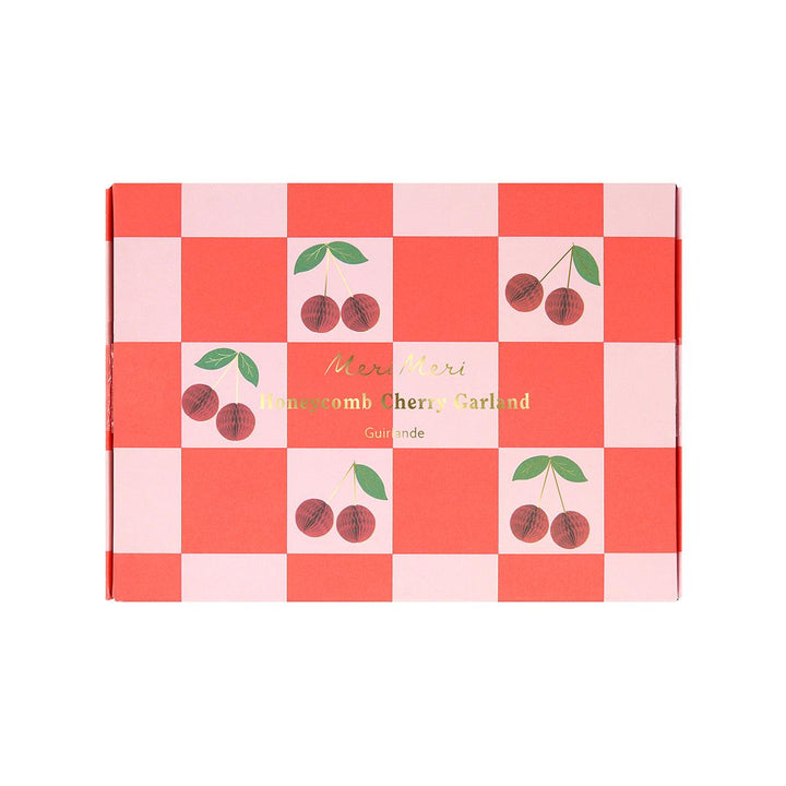 Cherry Honeycomb Party Garland Bunting Cherry Honeycomb Party Garland