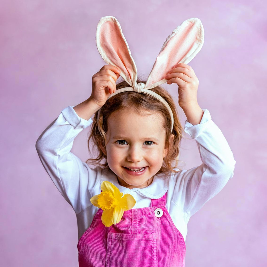Children's White Easter Bunny Ears Headband - Easter Party Supplies UK Headbands Children's White Bunny Ears Headband