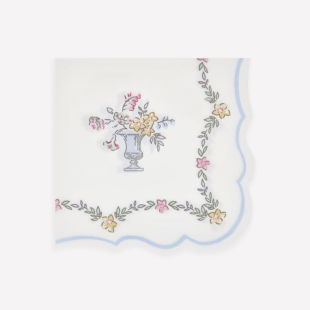 Chintz Border Large Party Napkins x 16 | Meri Meri party napkins Chintz Border Large Party Napkins x 16