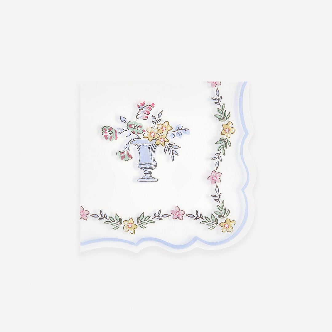 Chintz Border Small Party Napkins x 16 | Meri Meri party napkins Chintz Border Small Party Napkins x 16