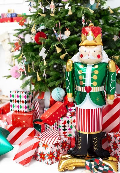 Christmas Balloons - Giant 3D Standing Nutcracker Foil Balloon Balloons Giant 3D Standing Nutcracker Foil Balloon