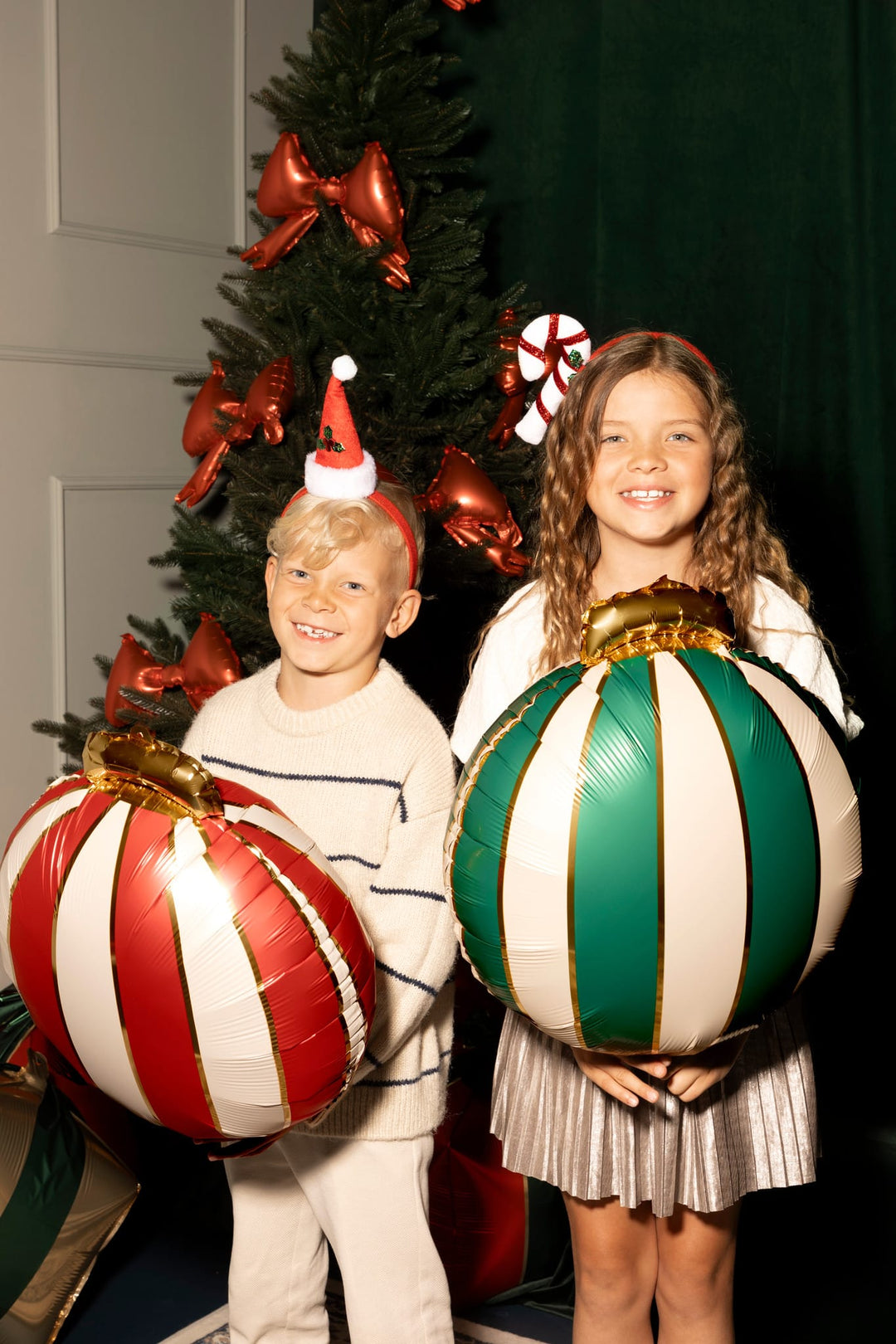Christmas Bauble Foil Balloons x 3 Foil Balloon Christmas Bauble Foil Balloons x 3