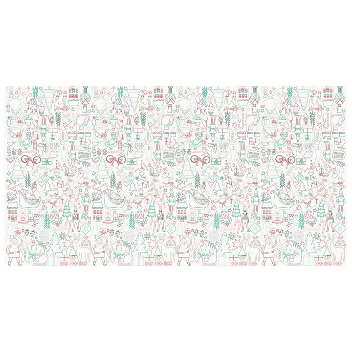 Christmas Colour In Activity Party Tablecloth | Meri Meri Christmas Activities Party Accessories Christmas Colour In Activity Party Tablecloth
