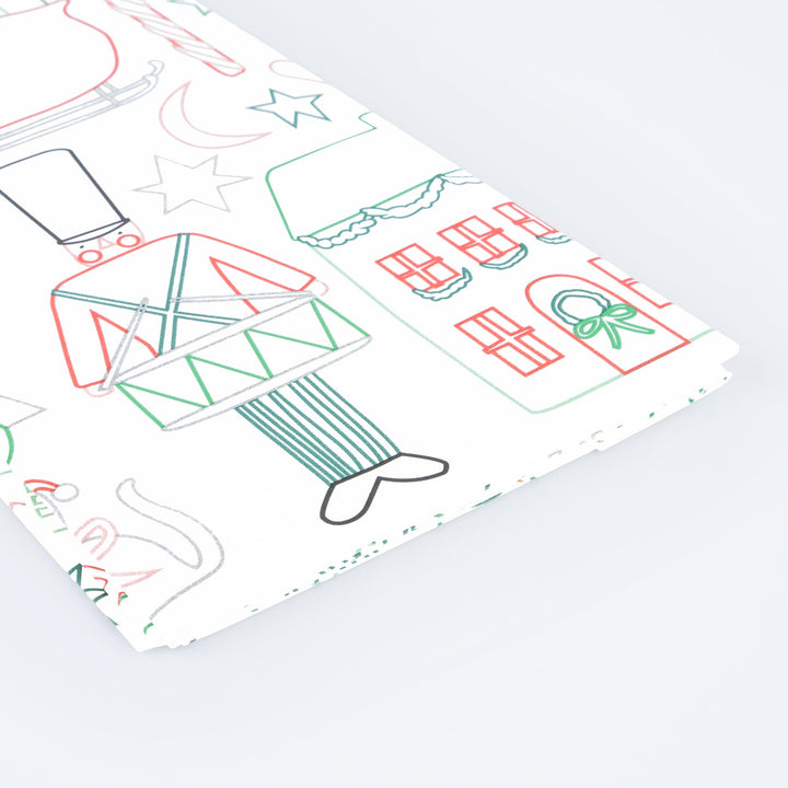 Christmas Colour In Activity Party Tablecloth | Meri Meri Christmas Activities Party Accessories Christmas Colour In Activity Party Tablecloth