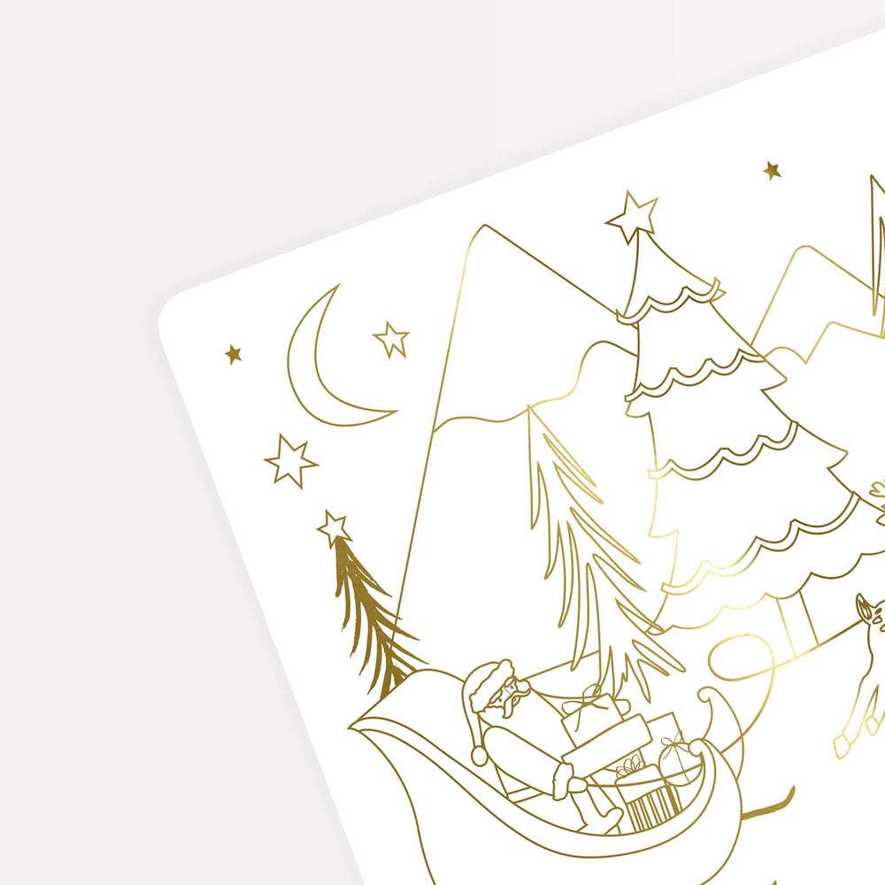 Christmas Colouring Party Placemats x 8 | Meri Meri Christmas Activities Party Accessories Christmas Colouring Party Placemats x 8