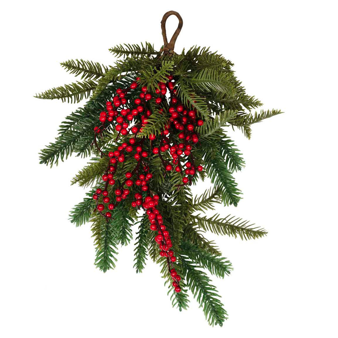 Wreaths & Garlands Christmas  Foliage Door Swag with Berries