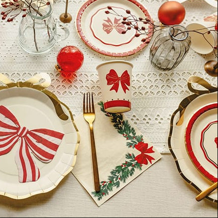Christmas Garland Party Napkins x 20 - Christmas Napkins Paper Napkins Christmas Garland Party Napkins x 20
