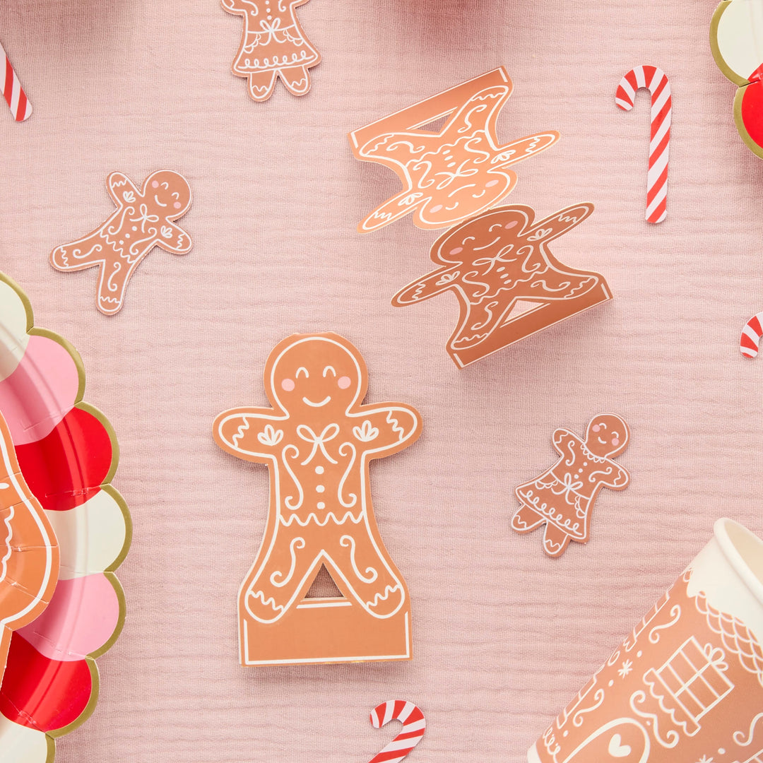 Christmas Gingerbread Place Cards x 10 | Christmas Party Supplies UK Party Decorations Christmas Gingerbread Place Cards x 10