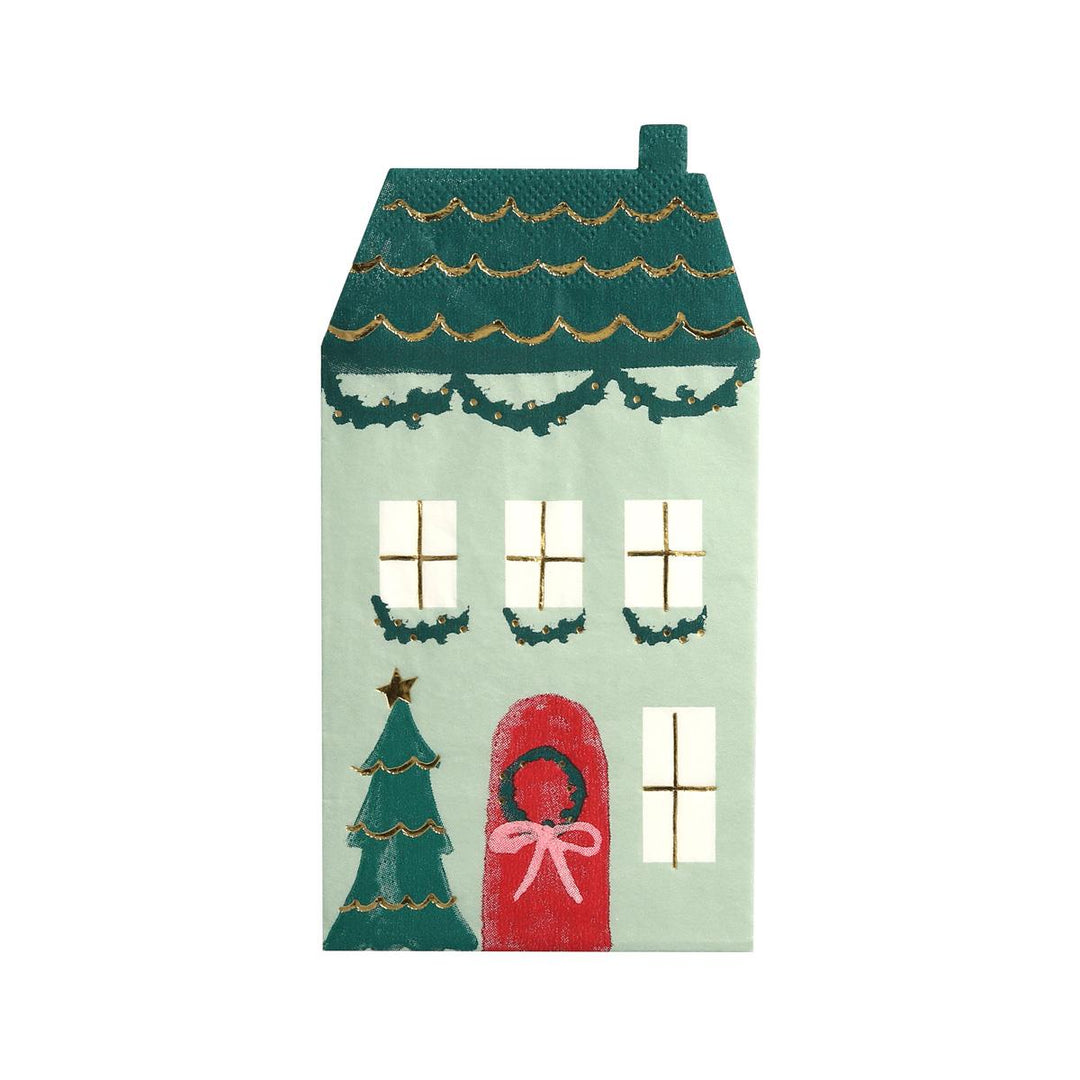 Christmas House Party Napkins x 16 | Meri Meri party napkins Christmas House Party Napkins x 16