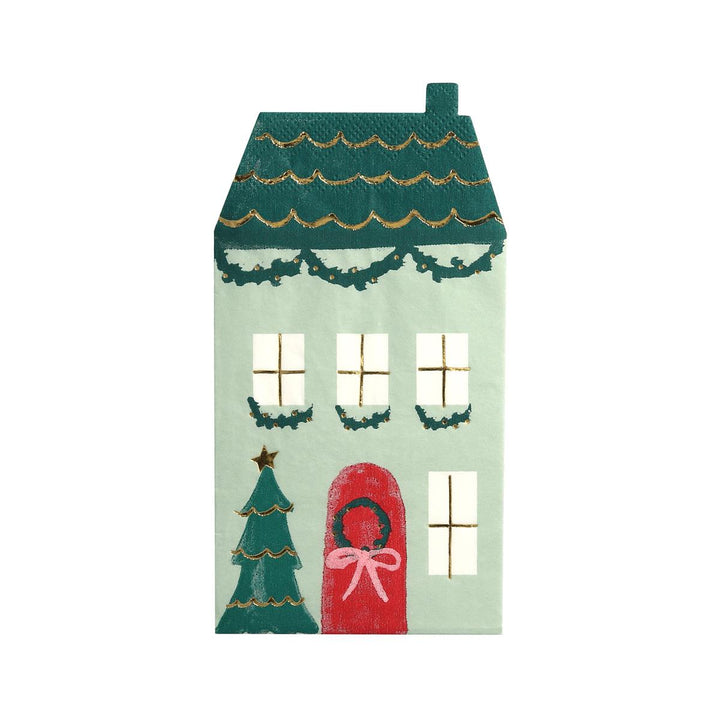 Christmas House Party Napkins x 16 | Meri Meri party napkins Christmas House Party Napkins x 16