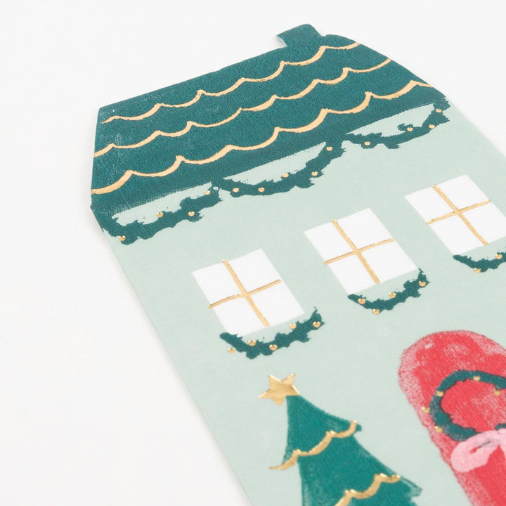 Christmas House Party Napkins x 16 | Meri Meri party napkins Christmas House Party Napkins x 16