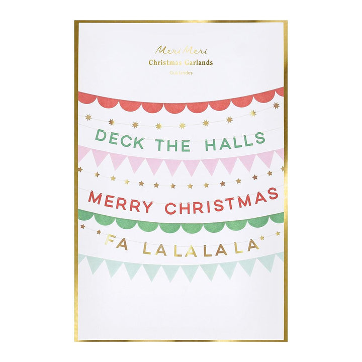 Christmas Party Garland Set Bunting Christmas Party Garland Set