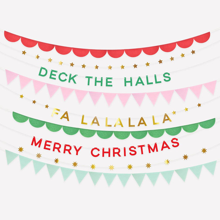 Christmas Party Garland Set Bunting Christmas Party Garland Set