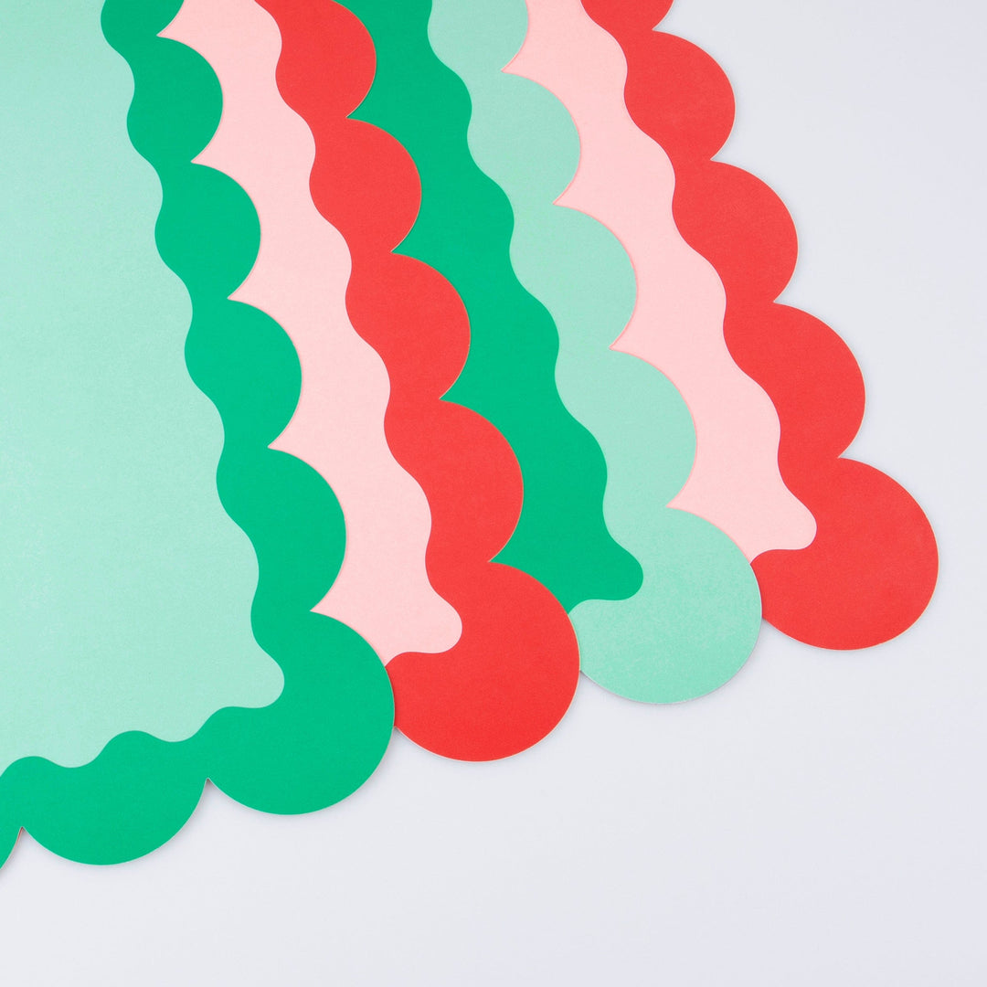 Christmas Party Paper Placemats x 8 | Meri Meri Christmas Table Placemats Christmas Party Paper Placemats x 8