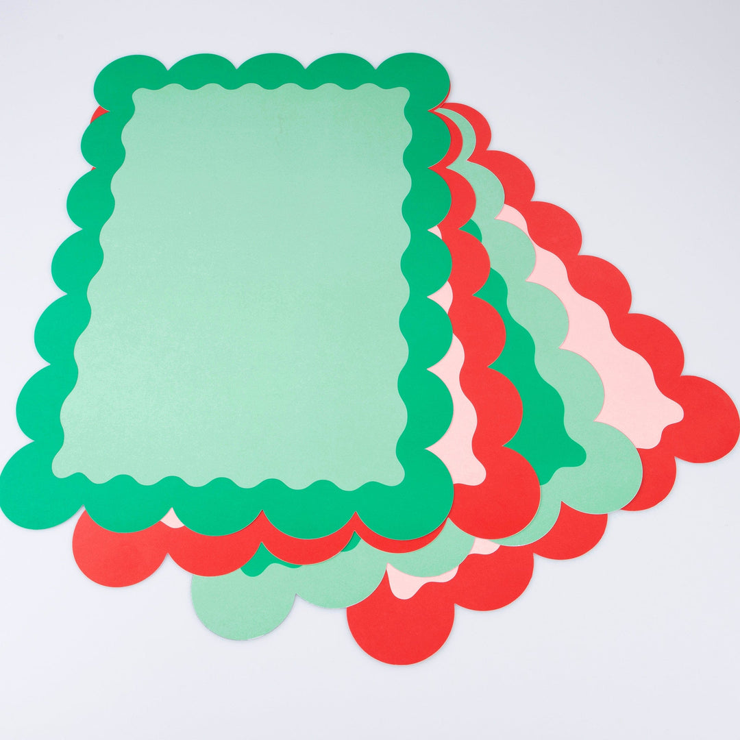 Christmas Party Paper Placemats x 8 | Meri Meri Christmas Table Placemats Christmas Party Paper Placemats x 8