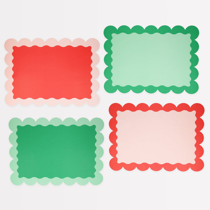 Christmas Party Paper Placemats x 8 | Meri Meri Christmas Table Placemats Christmas Party Paper Placemats x 8