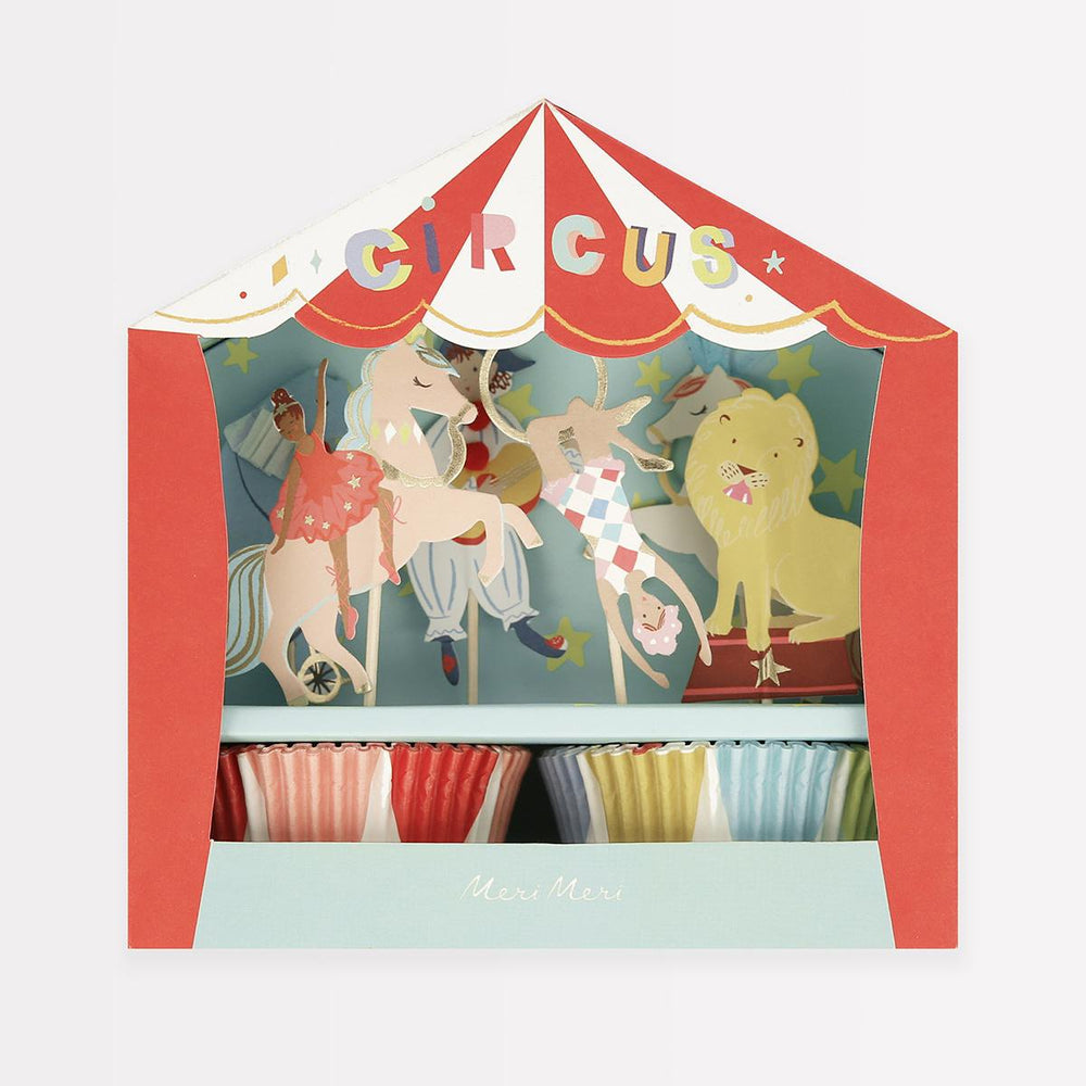 Circus Cupcake Kit x 24 | Cake Decorating UK Cake Decorating Supplies Circus Cupcake Kit x 24 toppers