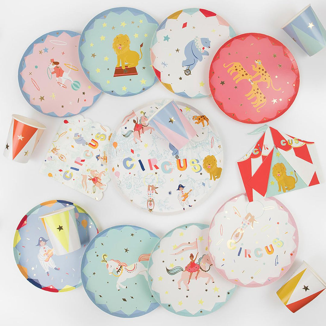 Circus Cups x 8 | Party Tableware UK Tableware Circus Cups x 8
