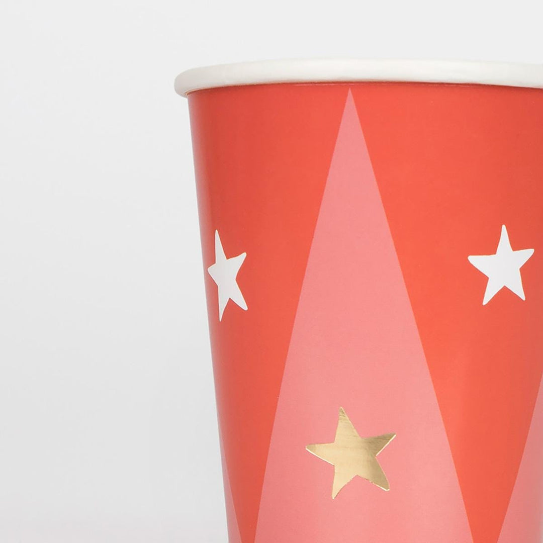 Circus Cups x 8 | Party Tableware UK Tableware Circus Cups x 8