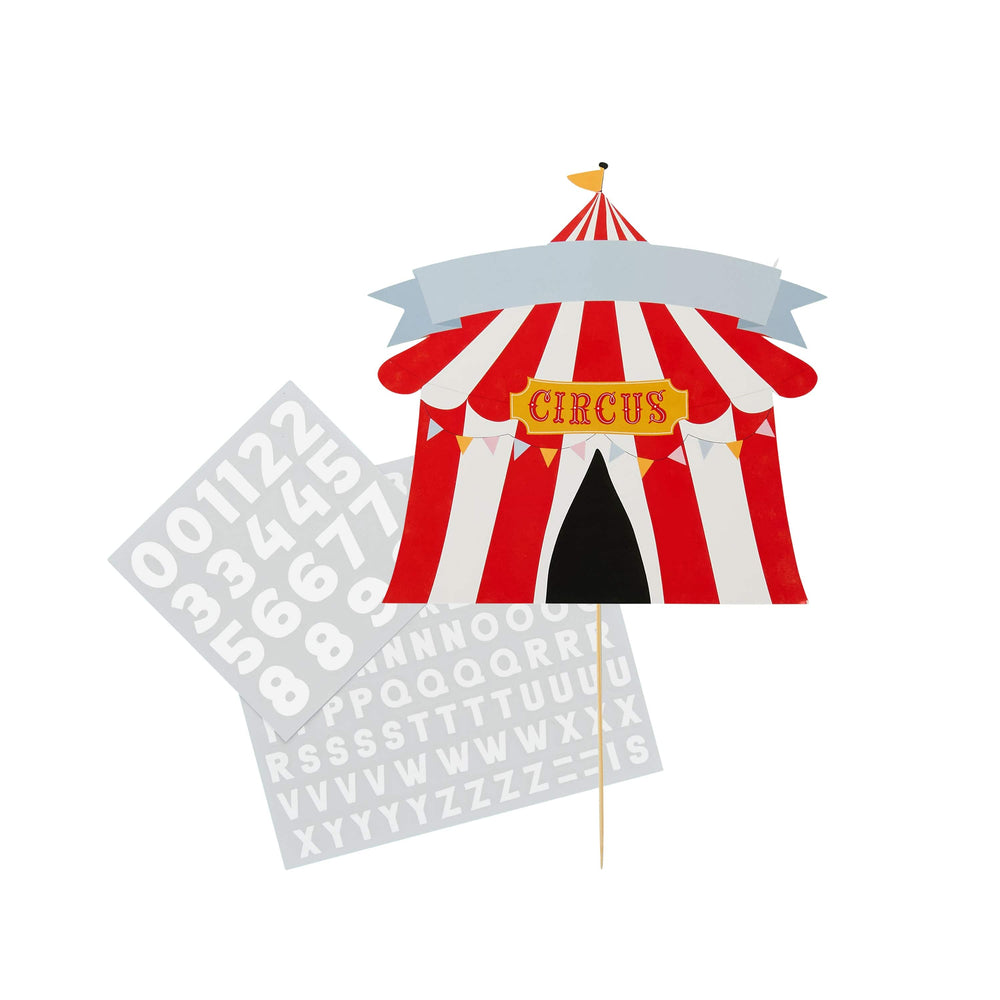 Circus Party Customisable Cake Topper - Circus Theme Cake Supplies Cake Topper Circus Party Customisable Cake Topper