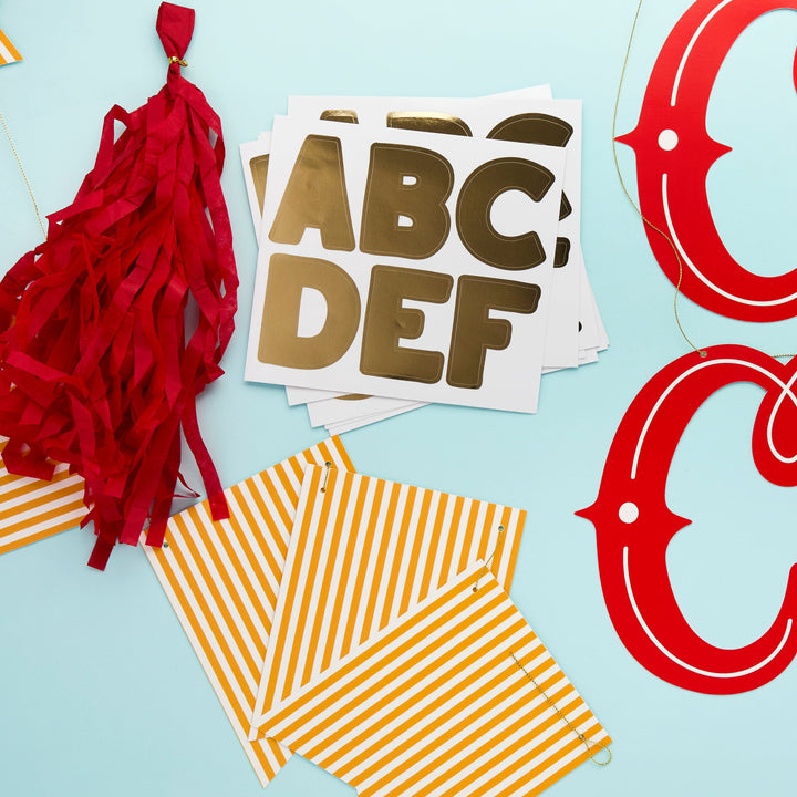 Circus Party Customisable Garland - Circus Birthday Decorations Bunting Circus Party Customisable Garland