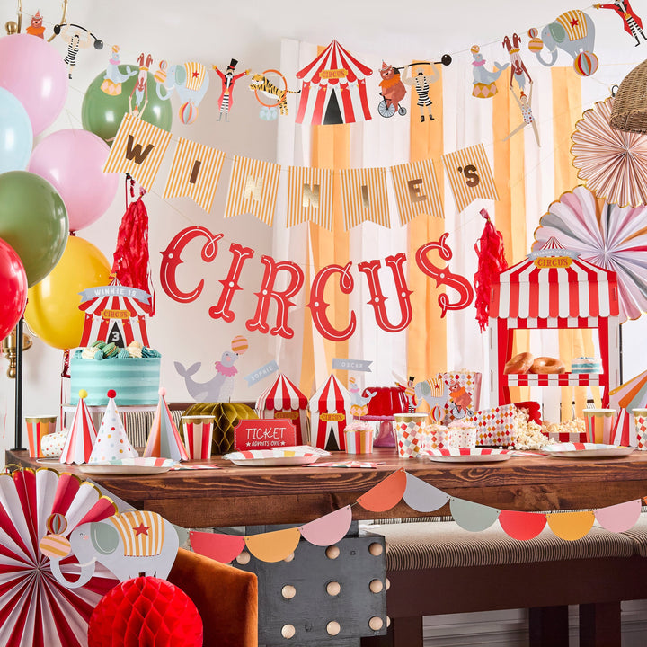 Circus Party Customisable Treat Boxes x 4 party box Circus Party Customisable Treat Boxes x 4