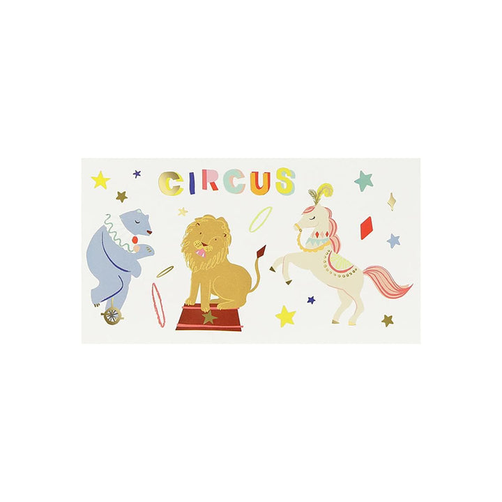Circus Temporary Tattoos | Party Bag Fillers UK Party Accessories Circus Temporary Tattoos