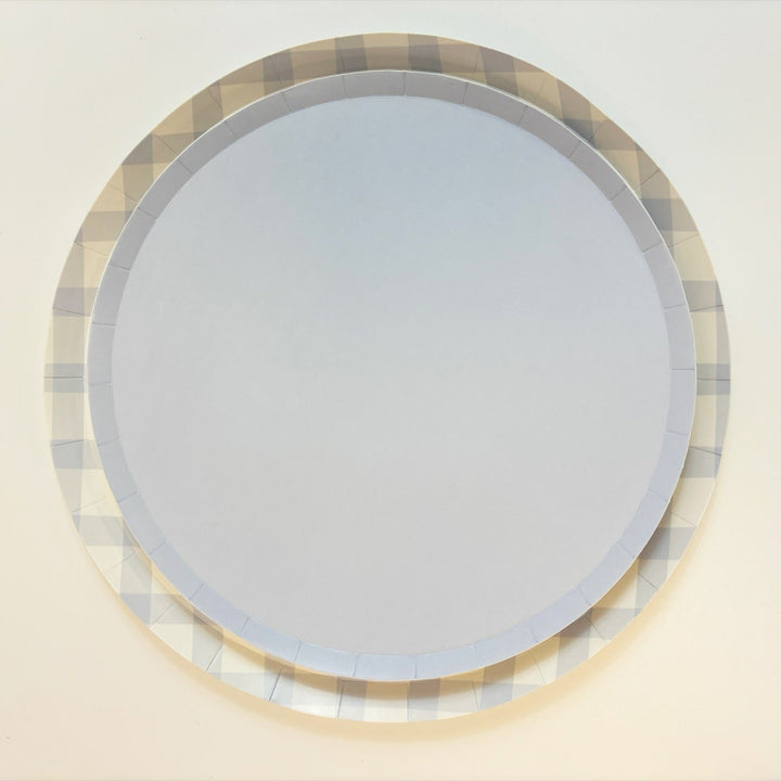Classic Baby Blue Party Plates x 12 - Blue Party Supplies Disposable Plates Classic Baby Blue Party Plates x 12