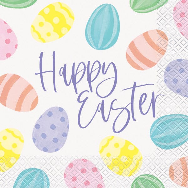Classic Happy Easter Paper Party Napkins x 16 - Easter Party Supplies UK –  Little Big Party Co.