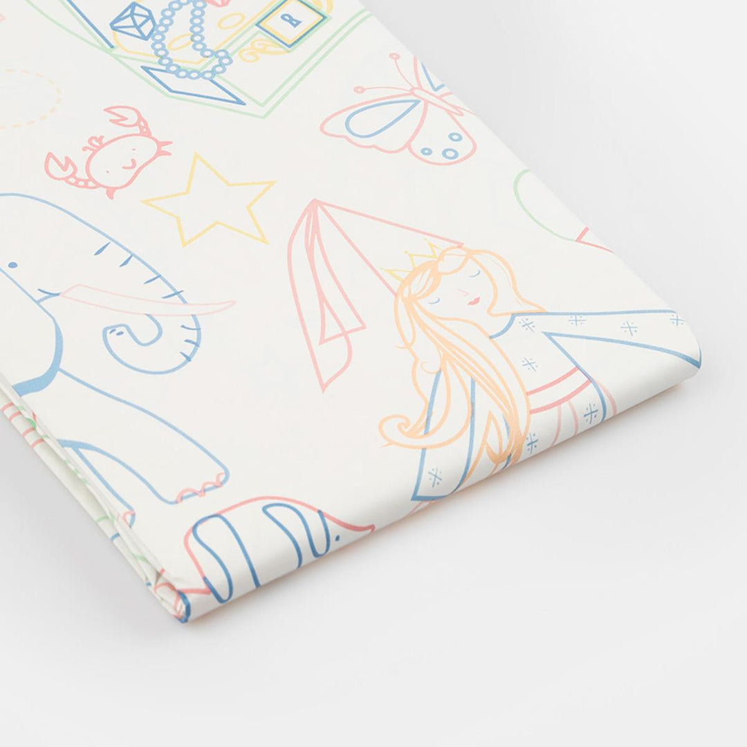 Colour In Activity Party Tablecloth | Meri Meri Tableware Colour In Activity Party Tablecloth