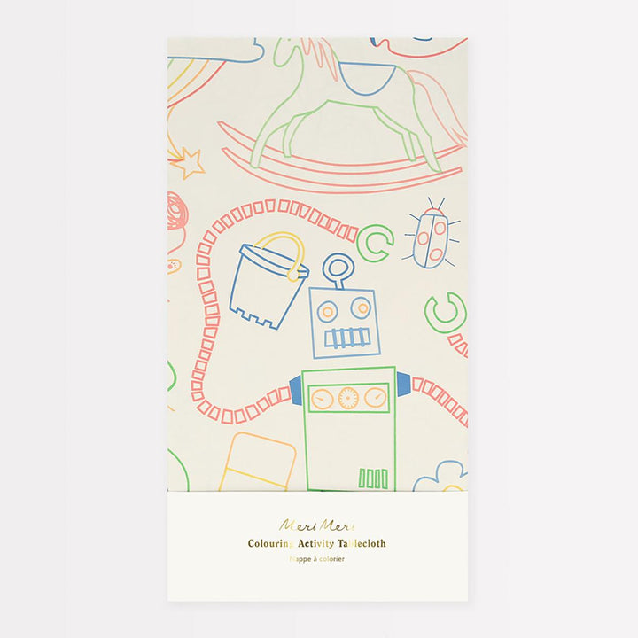 Colour In Activity Party Tablecloth | Meri Meri Tableware Colour In Activity Party Tablecloth
