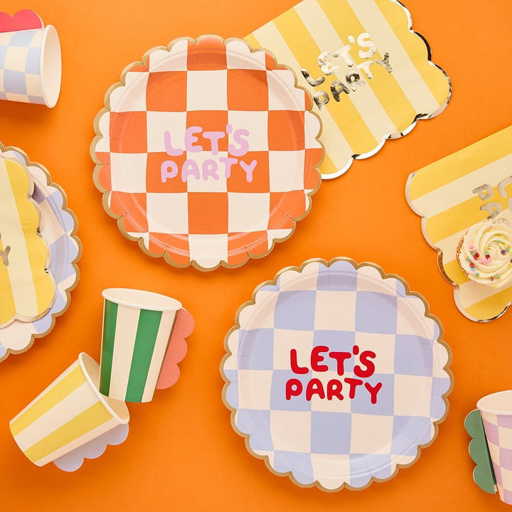 Colourful Birthday Party Plates - Let&