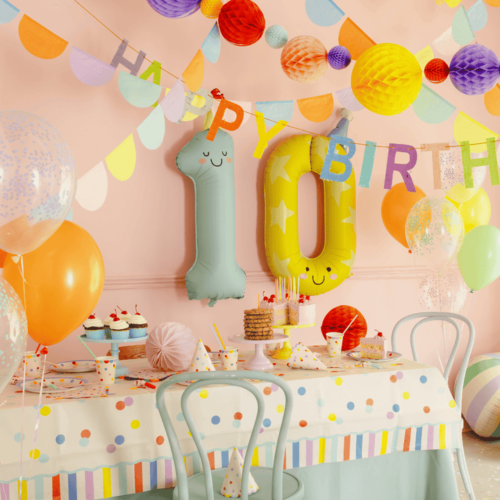 Colourful Confetti Party Balloons x6 | Little Big Party Co Balloons Colourful Confetti Party Balloons x 6