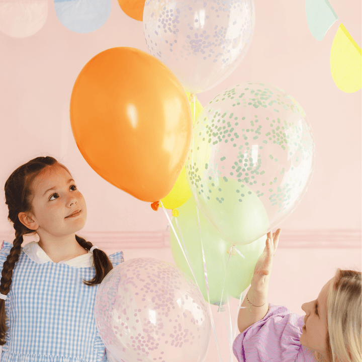 Colourful Confetti Party Balloons x6 | Little Big Party Co Balloons Colourful Confetti Party Balloons x 6