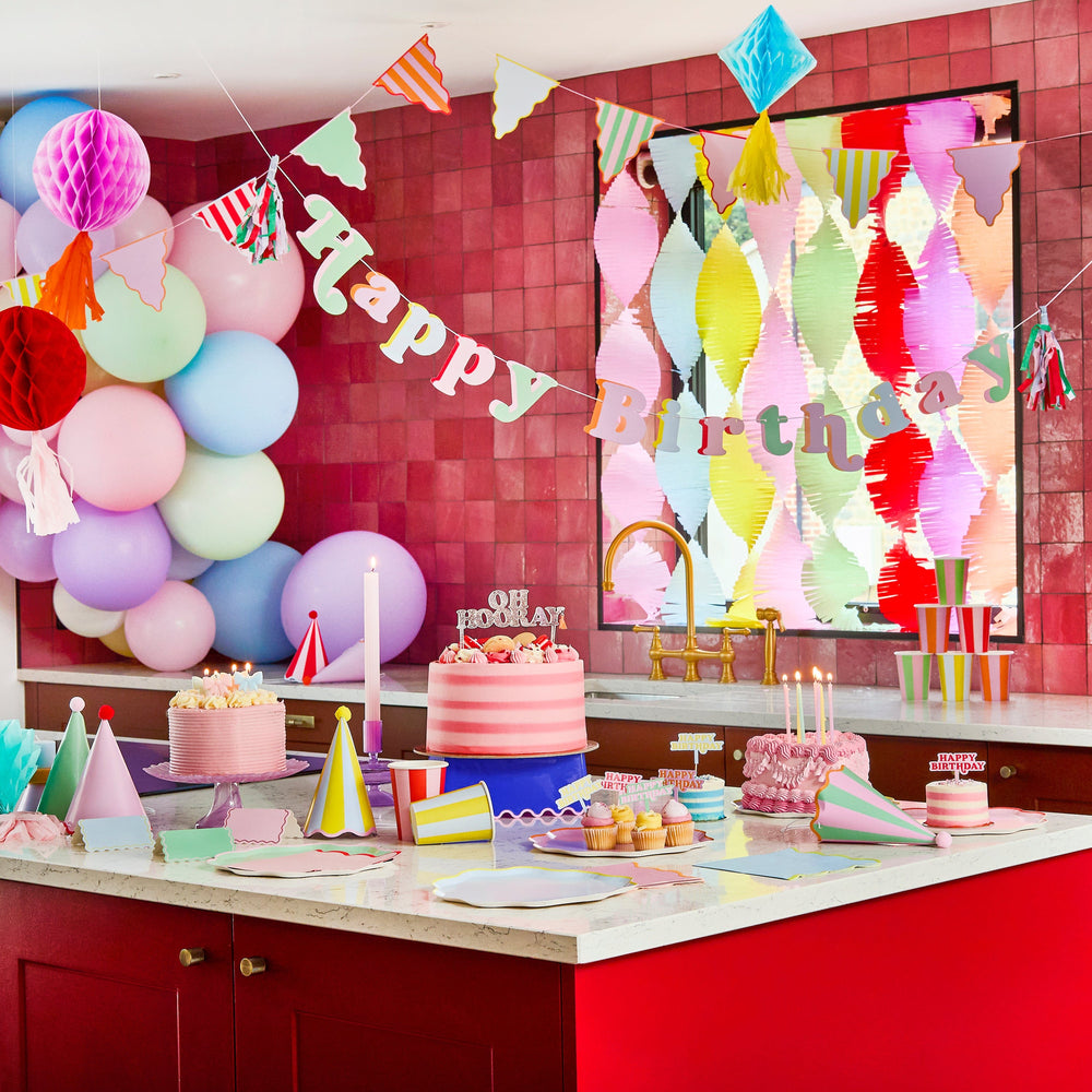 Colourful Happy Birthday Banner - 2m - Birthday Party Decorations Party & Celebration Colourful Happy Birthday Banner - 2m