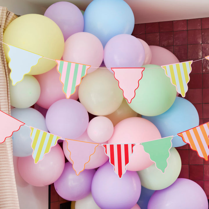 Colourful Party Triangle Bunting | Birthday Party Supplies UK Banners Colourful Party Triangle Bunting